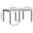vidaXL Garden Dining Set 7 pcs Brown Polt rattan