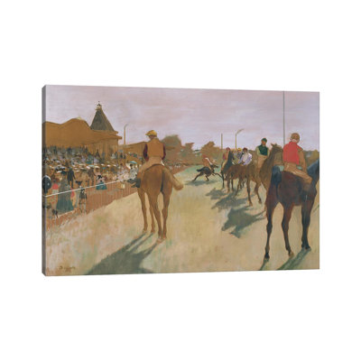 The Parade, or Race Horses in front of the Stands, c.1866-68 by Edgar Degas - 1 Piece Wrapped Canvas Painting