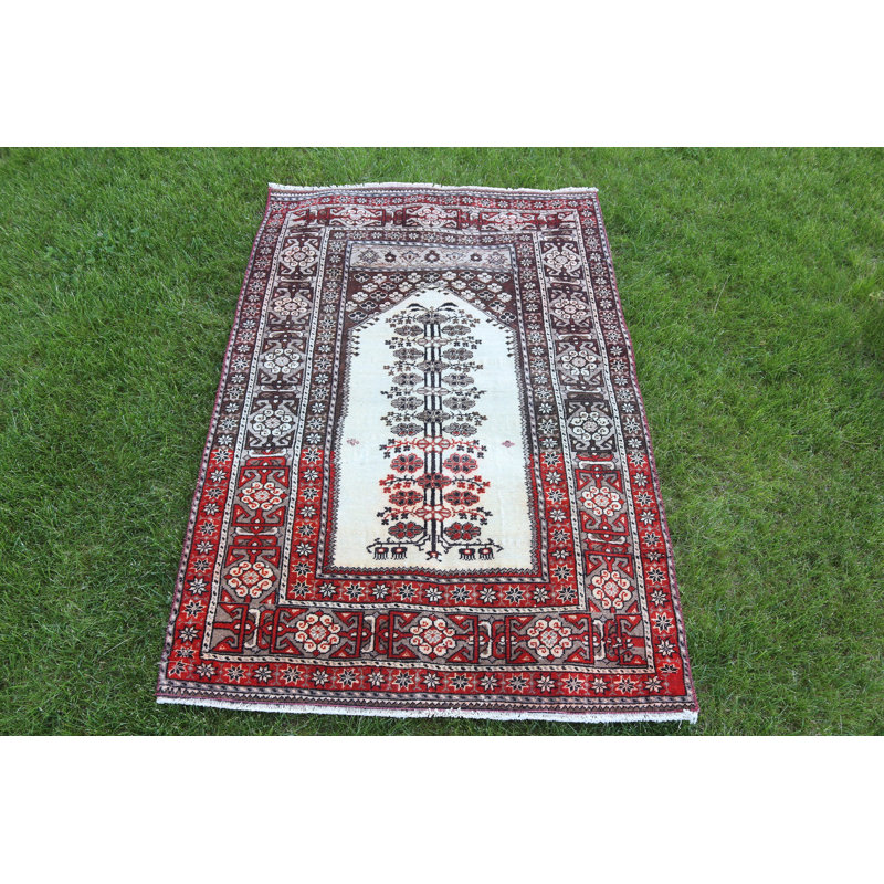 Tapis turc rétro fabriqué à la main en kilim Anatolian