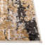 Tapis abstrait en polypropylène tissé à la machine Highdell en brun / noir / blanc-1010585251