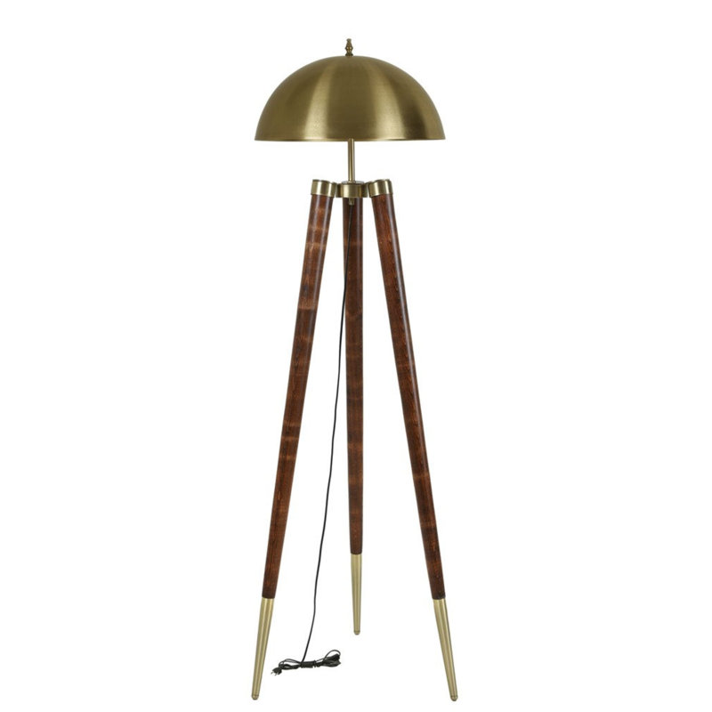 Parmelee 165cm Tripod Floor Lamp, Gold