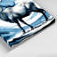 Art mural sur toile bleu