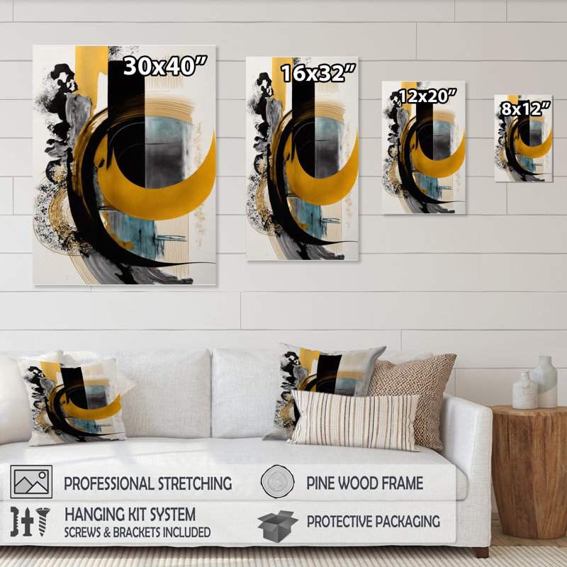 Modern Green Deco V - peinture sur toile, H 32 po x l 16 po x P 1 po, Toile tendue