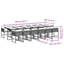  Ensemble de salle à manger de jardin pliable PE en rotin noir 12 places-168200432-168200434