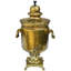 Early 20Th Century Handmade & Dated Eastern-European Brass Samovar With Stamps