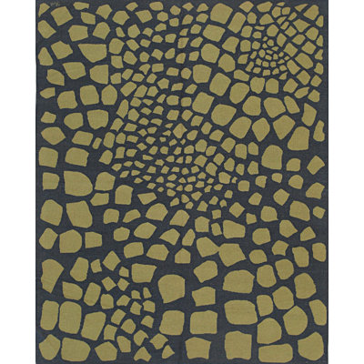 6x8 Coral Flat Weave Wool Fading Pebbles Geometric Modern Contemporary Carpet Rug