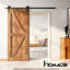 Porte en bois de pin massif 5-en-1 de conception unique non assemblée seulement-91077901-91077914
