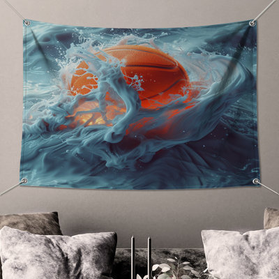 Basketball Wall Tapestry -  Sports Wall Decor