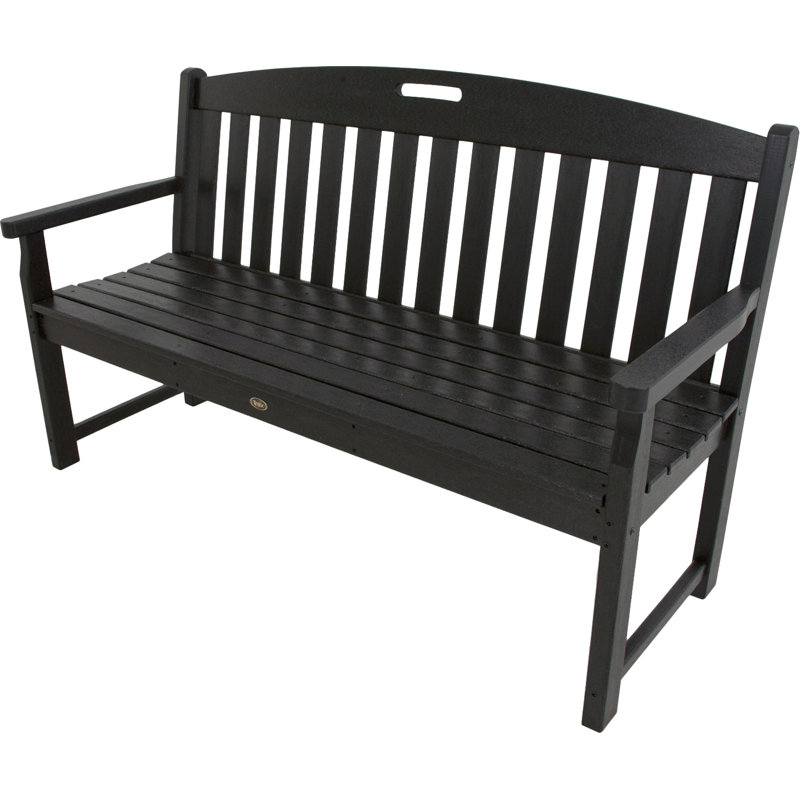 Banc club POLYWOOD, Noir, H 36 po x l 60 po x P 24,5 po