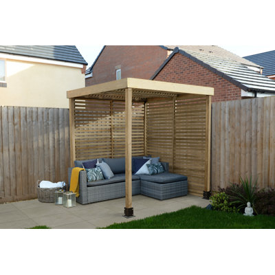 1.97m x 1.97m Solid Wood Pergola