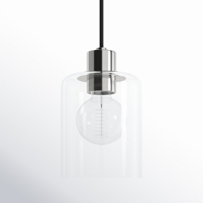 Alvy Single Light Glass Dimmable Pendant