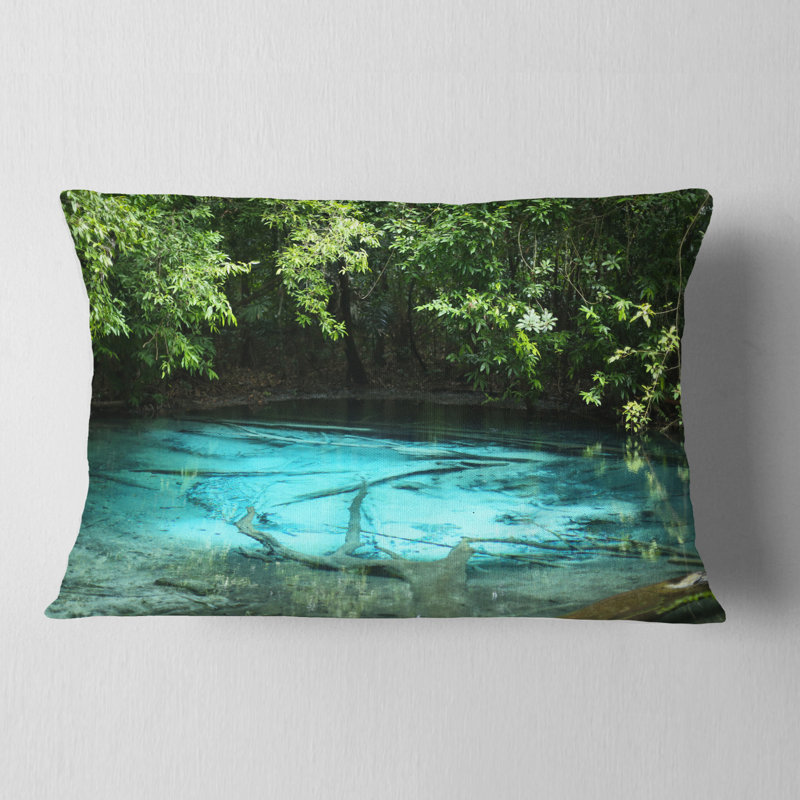 Coussin lombaire paysage forêt profonde