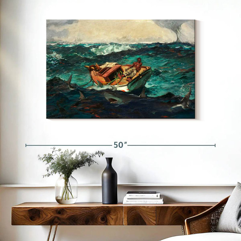 Leisha, le Gulf Stream 1899, H 26 po x l 39 po