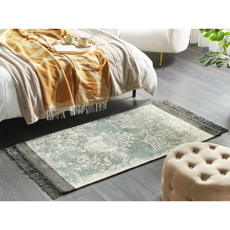 Akeilah Moroccan Viscose Hand Woven Area Rug, Rectangle 80 x 150cm