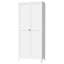 Armoire de cuisine 75 po en métal avec 5 tablettes réglables, capacité de 180 lb, rangement autoportant pour la cuisine et la salle à manger-619828875