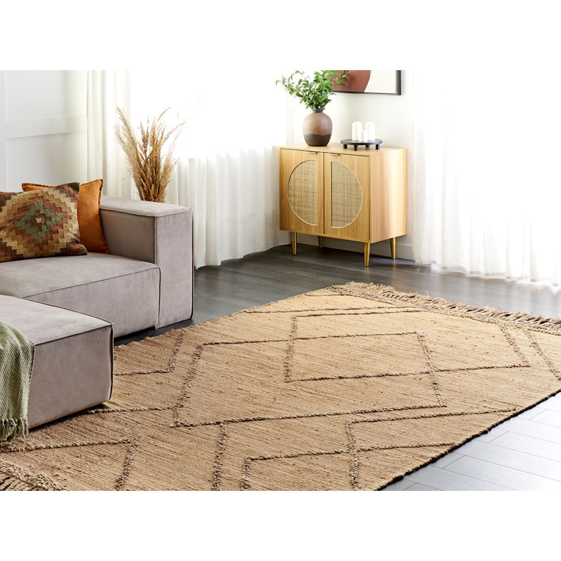 Isenbert Geometric Hand Woven Area Rug, Rectangle 200 x 300cm