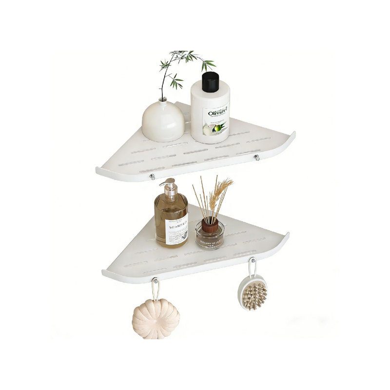Stainless Steel Drill / Screw Bathroom Shelves