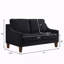 Canapé 2 places avec coussin d'assise à ressorts, montage facile pour salon, chambre-898278613
