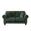 Canapé rembourré en chenille de 63 po avec accoudoirs roulés Modern 63 po pour le salon, structure et pieds en bois massif, rembourrage en mousse haute densité, tissu en velours doux, garniture cloutée incurvée, assise mi-moelleuse, s'adapte