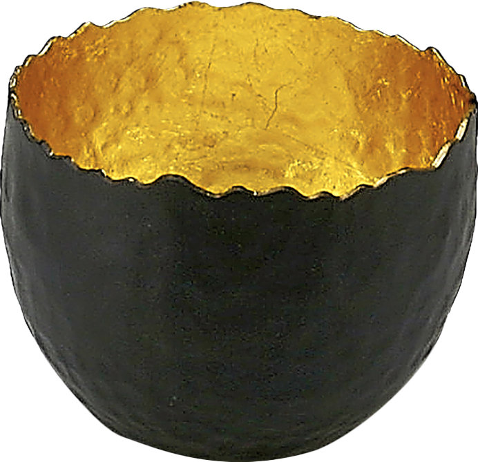 Bol décoratifs Amalfi, 2,3" H x 3,1" L x 3,1" D, Or