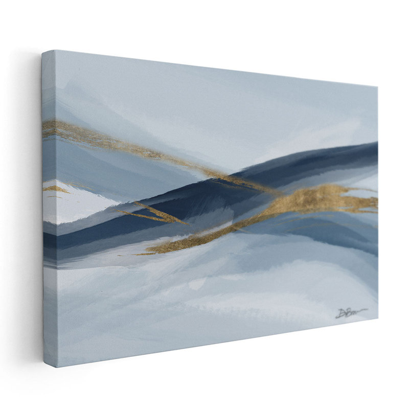 «Newness In Navy», reproduction d'art sur toile, H 20 po x l 30 po