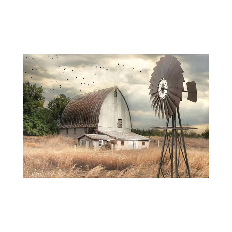 Henderson Bay Farm par Lori Deiter - reproduction de photo, H 12 po x l 18 po x P 1,5 po, Toile tendue