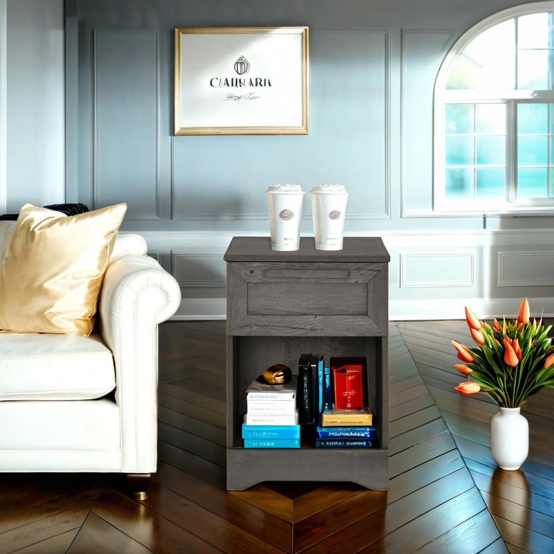 Arkadia 15.8'' W Nightstand, Brown