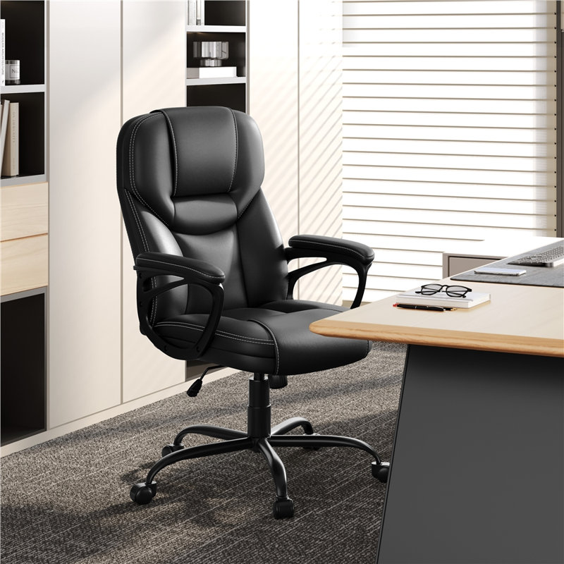 Fauteuil de direction de bureau, Noir