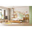 Lit simple en bois avec lit gigogne simple
