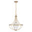 Luminaire suspendu 1 lumière Elyott en laiton naturel-1052186988