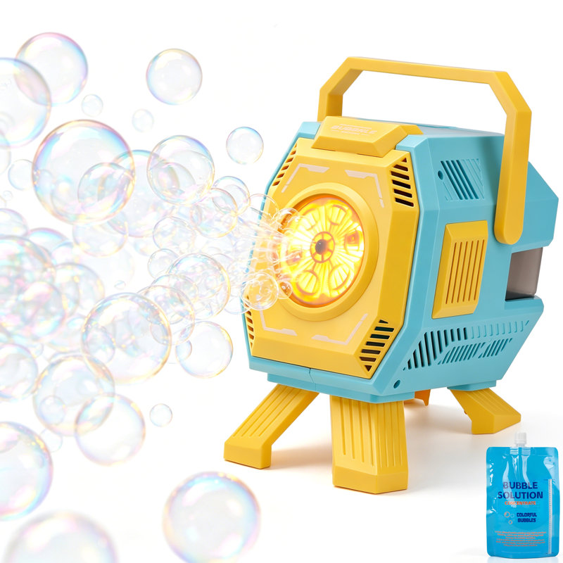 Bubble Party Machine Includes Lights Bubble Concentrate, Blue