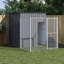 Niche pour chien en acier galvanisé anthracite vidaXL 43,3 po x 79,1 po x 43,3 po-1303794637-1303852095
