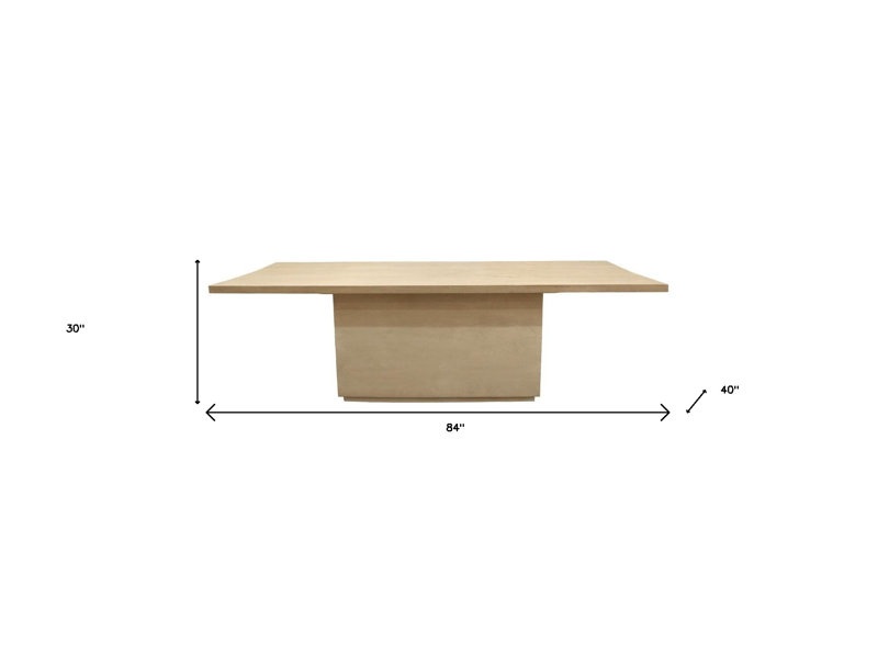 Table de salle à manger Gracie Mills, Pierre, H 30 po x l 84 po x P 40 po