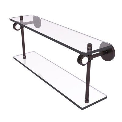 Tablette murale double verre Margolis