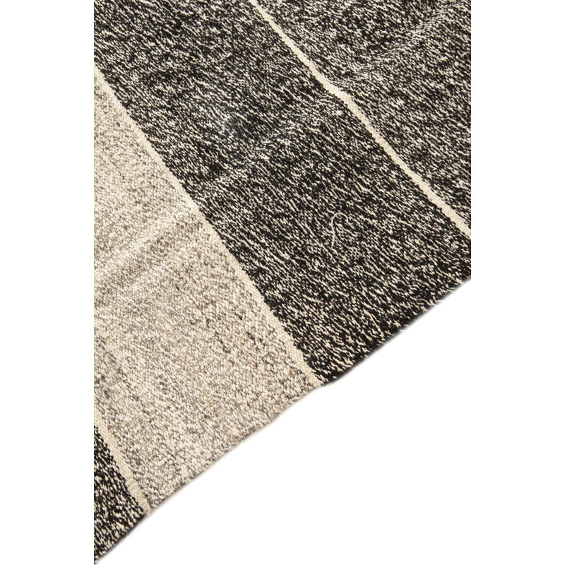 Tapis noir et blanc Ousley