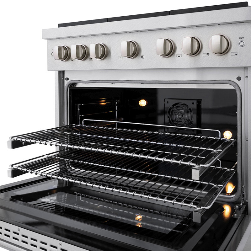 ZLINE 30 in. 4.2 cu. ft. Paramount Dual Fuel Range W/ 4 Burner DuoPro Cooktop and Electric Convection Oven in Satin Stainless Steel