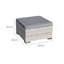 Malta Rattan 10 Seat Rising Firepit U-Shape Set in Dove Grey with 2 Footstools