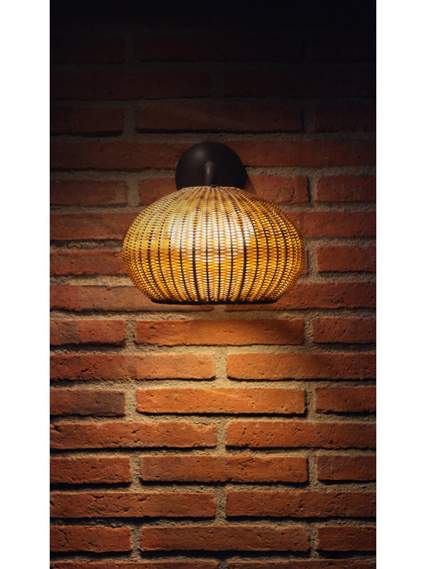 Garota LED Outdoor Armed Sconce, Graphite Brown