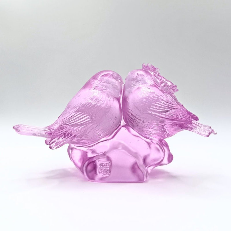 LIULI Crystal, Bird Sculpture | Our Happiness