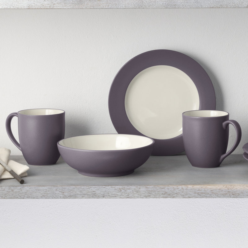 Noritake Colorwave Rim Dinner Plates, 11", Plum