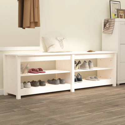 Schlafzimmerbank mit Stauraum aus Holz