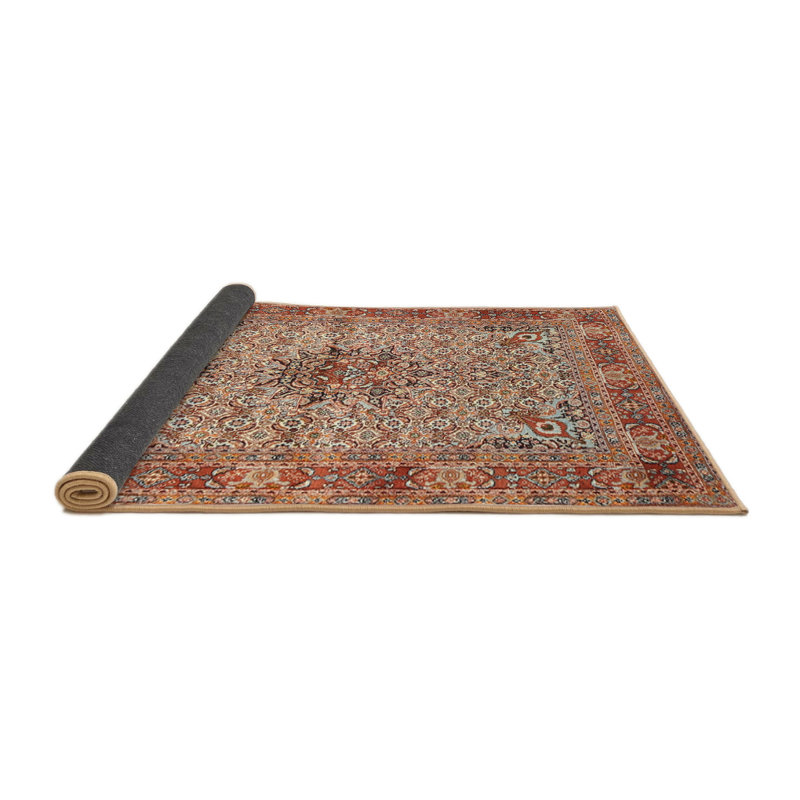Tapis brun à motif oriental, Rond 6 pi