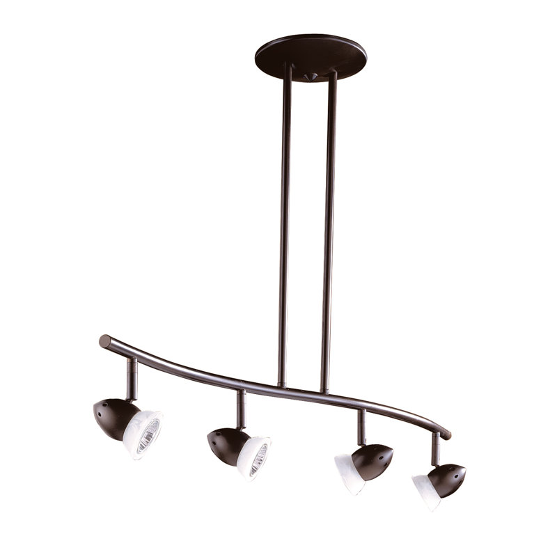 Tango 4 Light Kitchen Island Pendant, Bronze huilé