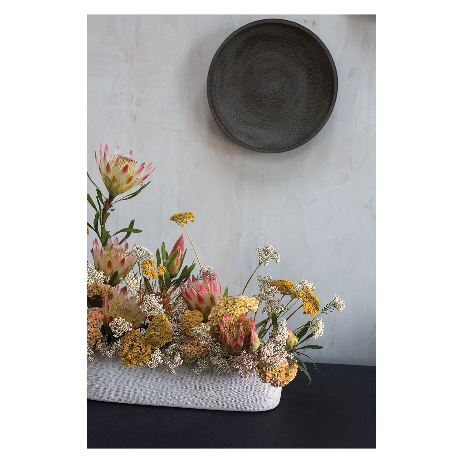 Handmade Pot Planter, 4.75" H x 20" W x 5" D