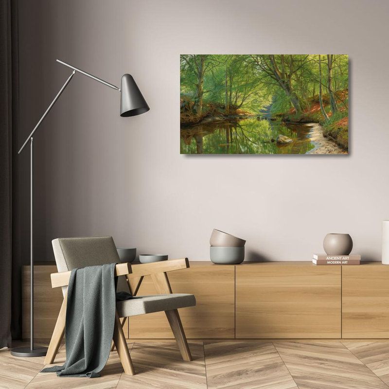 «Forest Stream» par Peder Mork Mornsted - Art mural sur toile tendue avec châssis, H 24 po x l 17 po