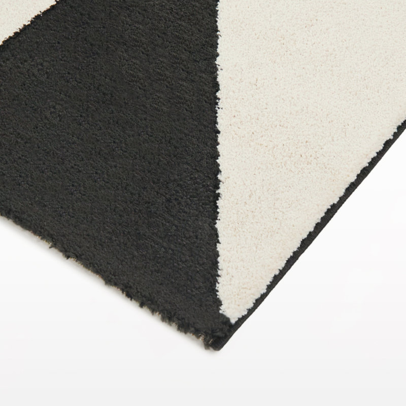 Tapis gris anthracite moderne Hailsham, Rectangle 7 pi 10 po x 10 pi
