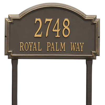 2-Line Lawn Address Sign