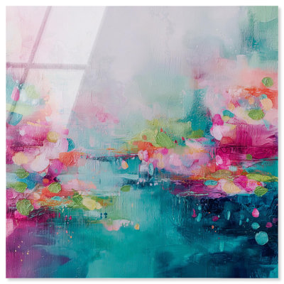 Décoration murale de chambre à coucher «Field of Gentle Color I» par Art Remedy, prête à être suspendue, 12 x 12