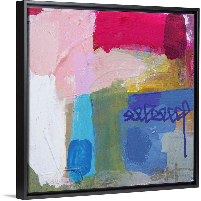 Reproduction d’art sur toile, "Bright Light" par B. Robert, Cadre noir, H 18 po x l 18 po x P 1,75 po