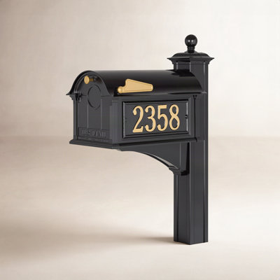 Personalized Post-Mounted Mailbox